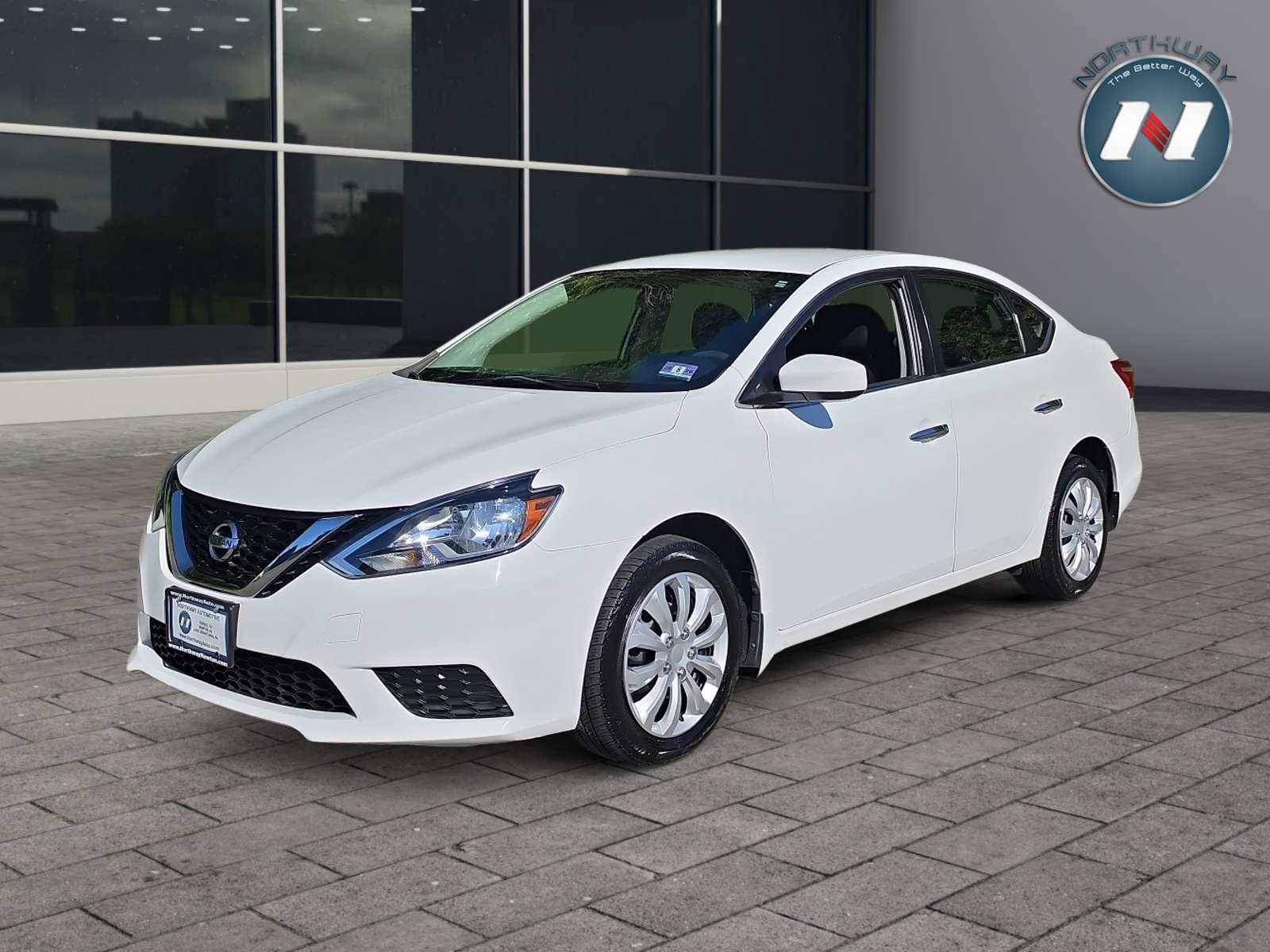 White (Fresh Powder) 2017 Nissan Sentra Sedan Front-Wheel Drive Continuously Variable Transmission
