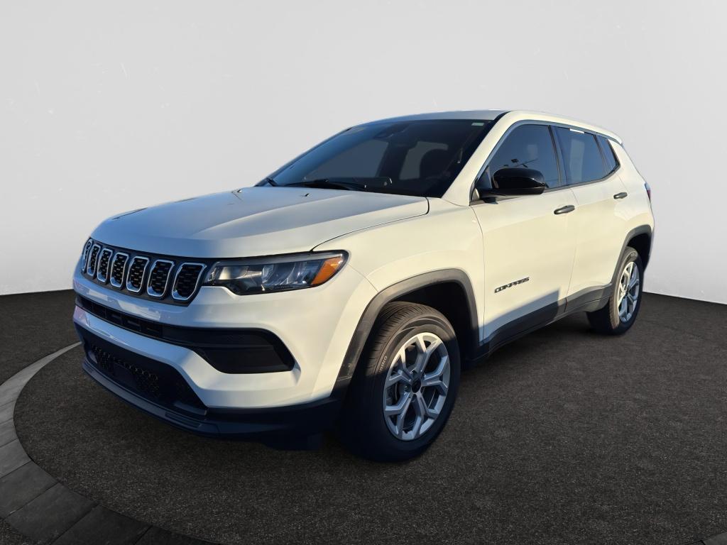 Bright White Clearcoat 2025 Jeep Compass SUV / Crossover Four-Wheel Drive 8-Speed Automatic