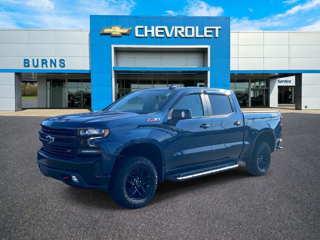 Northsky Blue Metallic 2021 Chevrolet Silverado 1500 Pickup Truck Four-Wheel Drive Automatic