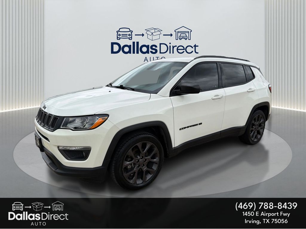 White Clearcoat 2021 Jeep Compass 80th Anniversary Edition FWD SUV / Crossover Front-Wheel Drive 6-Speed Automatic