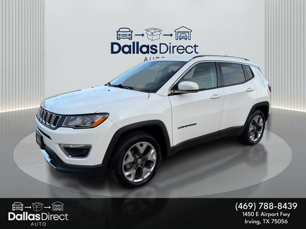 White Clearcoat 2021 Jeep Compass Limited 4WD SUV / Crossover Four-Wheel Drive 9-Speed Automatic