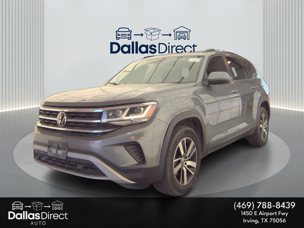 Platinum Gray Metallic 2021 Volkswagen Atlas SE FWD SUV / Crossover Front-Wheel Drive 8-Speed Automatic