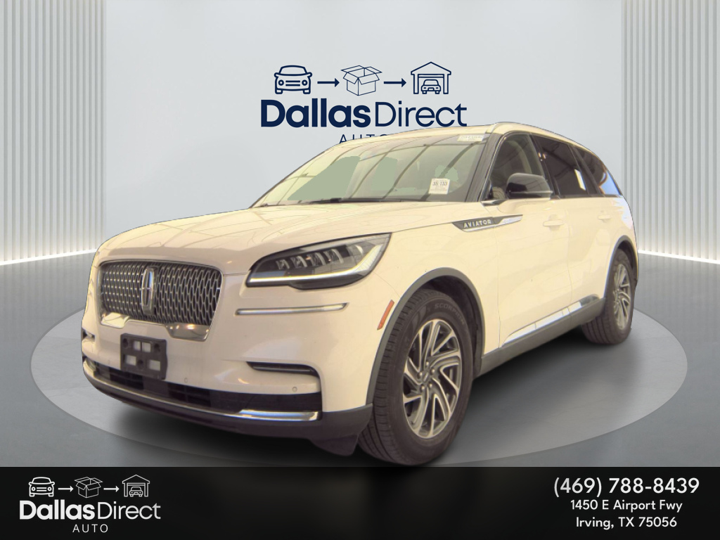 Pristine White 2021 Lincoln Aviator Standard RWD SUV / Crossover Rear-Wheel Drive Automatic