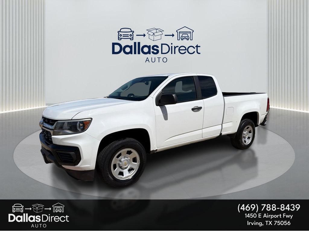 Summit White 2021 Chevrolet Colorado Work Truck Extended Cab 4WD Pickup Truck Four-Wheel Drive 6-Speed Automatic