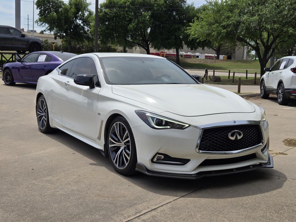 Pure White 2017 INFINITI Q60 3.0t Premium Coupe RWD Coupe Rear-Wheel Drive 7-Speed Automatic