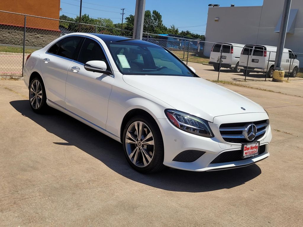 Polar White 2021 Mercedes-Benz C-Class Sedan All-Wheel Drive 9-Speed Automatic
