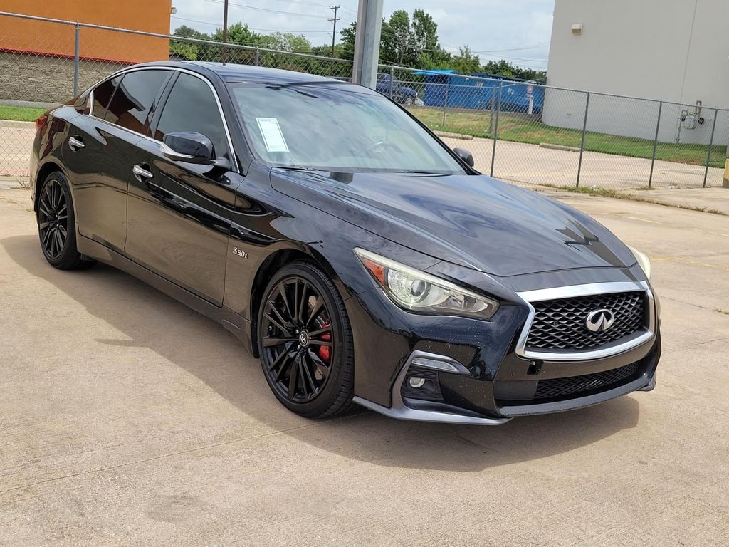 Black Obsidian 2018 INFINITI Q50 Sedan All-Wheel Drive 7-Speed Automatic