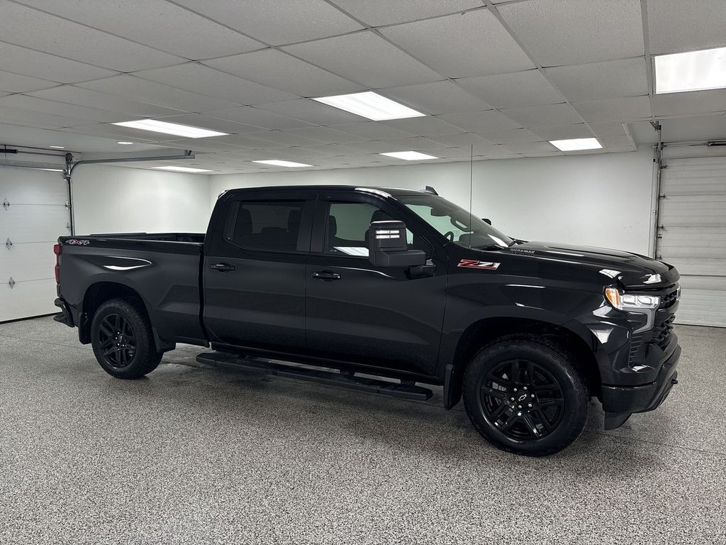 Black 2024 Chevrolet Silverado 1500 RST Crew Cab 4WD Pickup Truck Four-Wheel Drive Automatic