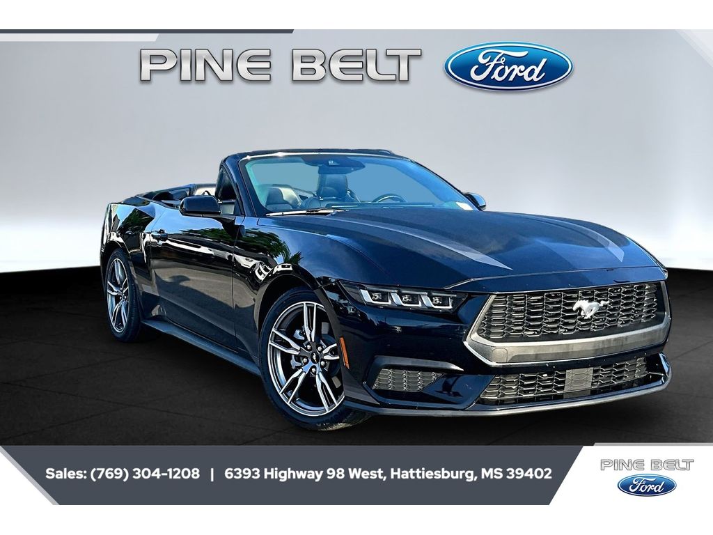 Black 2024 Ford Mustang Convertible Rear-Wheel Drive