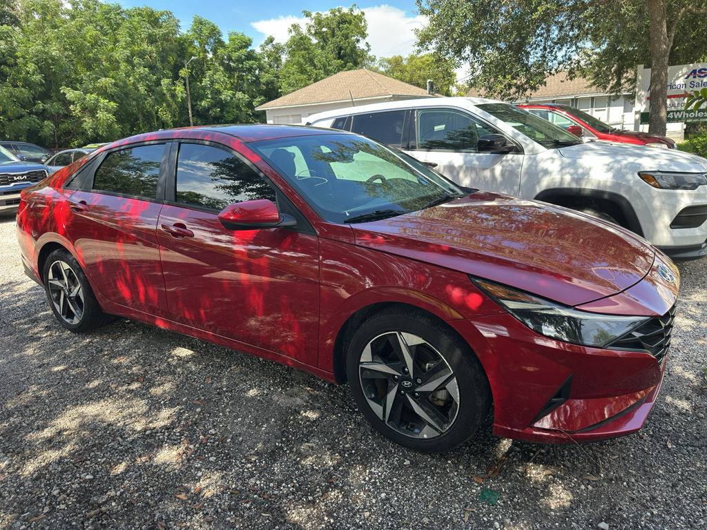 Scarlet Red Pearl 2023 Hyundai Elantra Sedan Front-Wheel Drive Continuously Variable Transmission