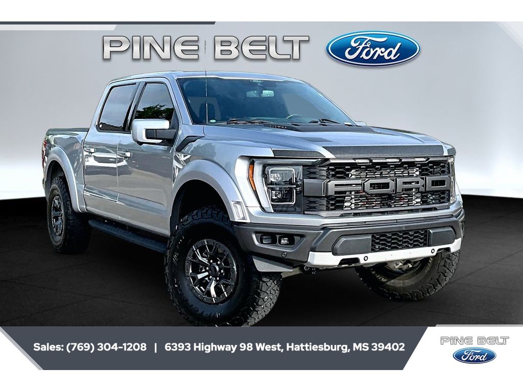 Iconic Silver Metallic 2022 Ford F-150 Pickup Truck Four-Wheel Drive Automatic