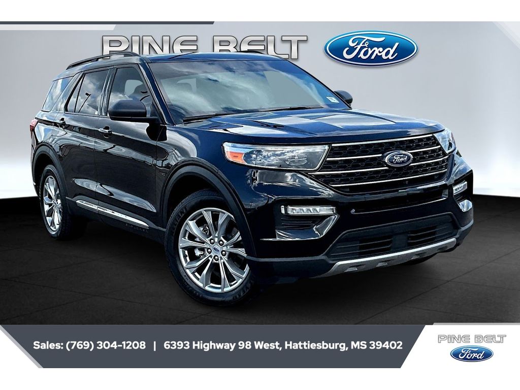 AGATE BLACK METALLIC 2023 Ford Explorer XLT AWD SUV / Crossover All-Wheel Drive Automatic
