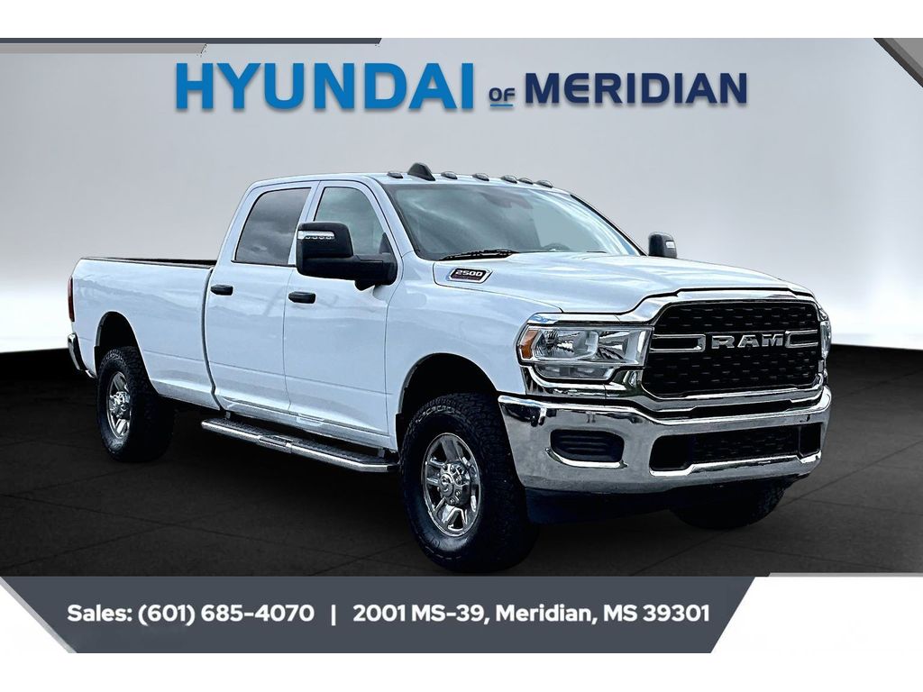 Bright White Clearcoat 2023 RAM 2500 Tradesman Crew Cab LB 4WD Pickup Truck Four-Wheel Drive 8-Speed Automatic