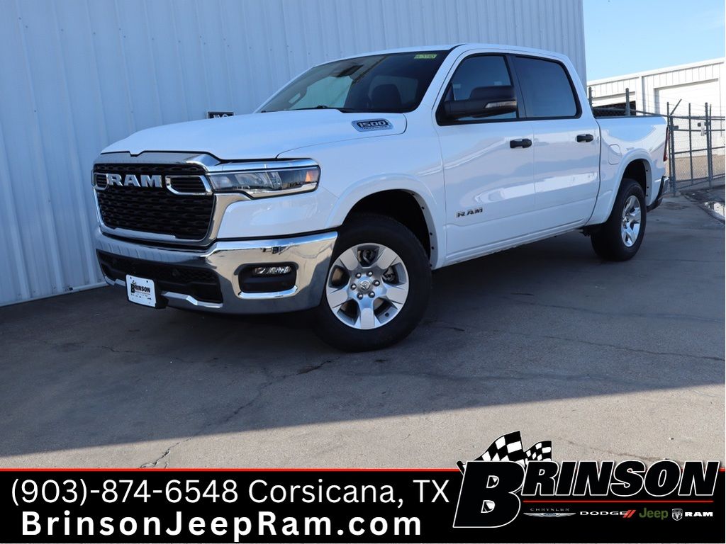 Bright White Clearcoat 2026 RAM 1500 Lone Star Crew Cab 4WD Pickup Truck Four-Wheel Drive 8-Speed Automatic