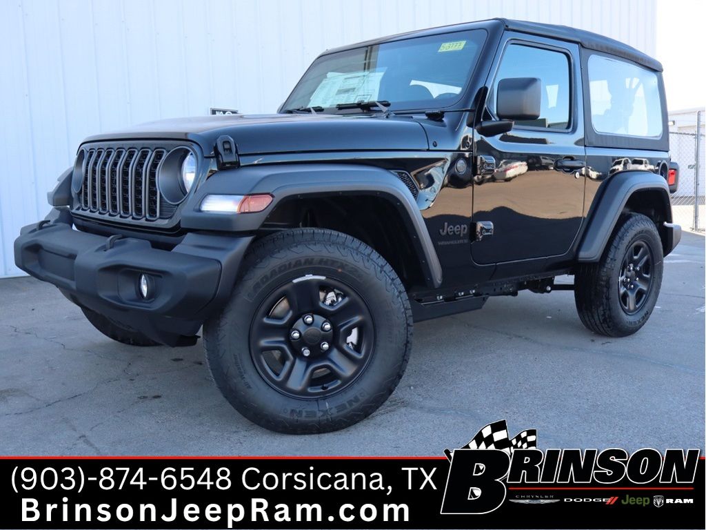 Black Clearcoat 2026 Jeep Wrangler Sport 2-Door 4WD SUV / Crossover Four-Wheel Drive 8-Speed Automatic