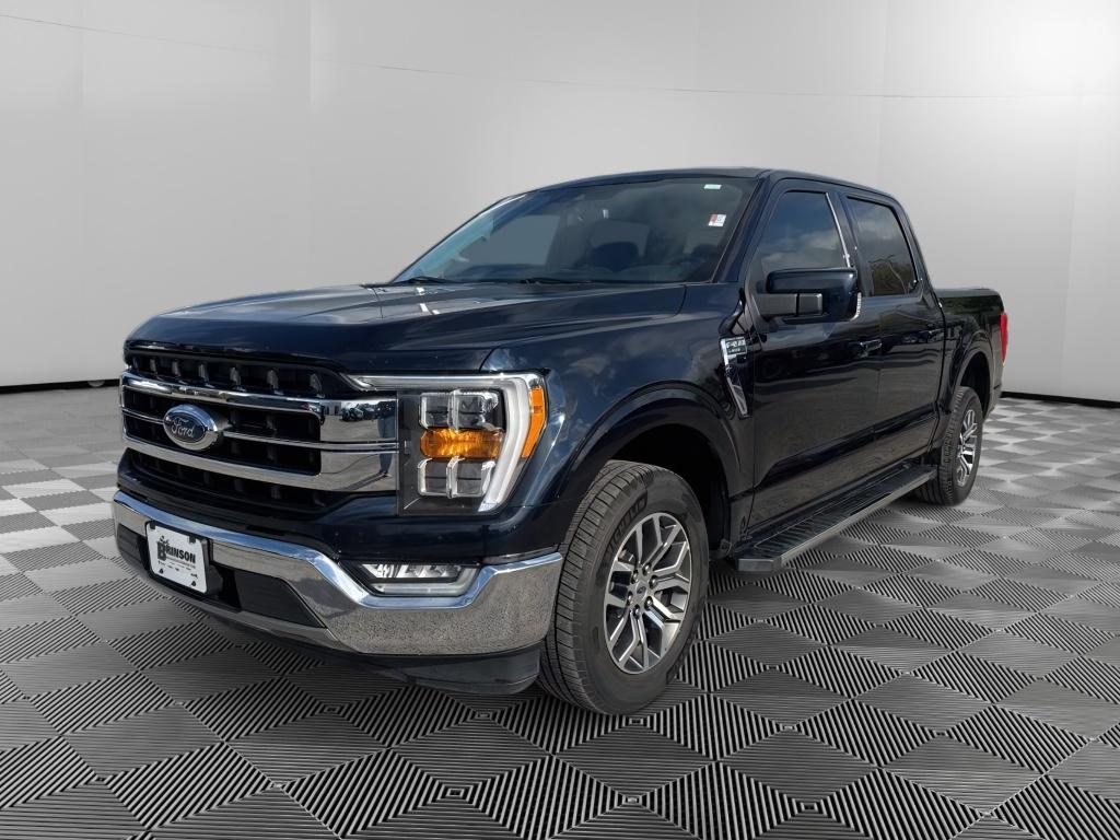 Antimatter Blue Metallic 2021 Ford F-150 Lariat SuperCrew RWD Pickup Truck 4X2 Automatic