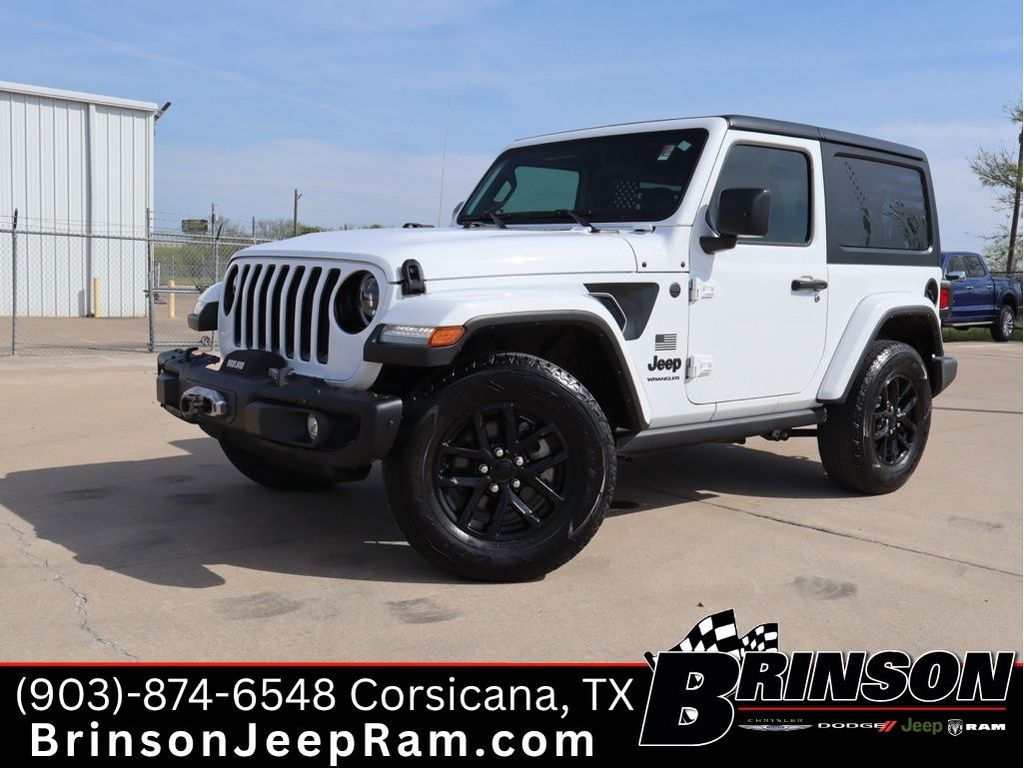 Bright White Clearcoat 2023 Jeep Wrangler Freedom 2-Door 4WD SUV / Crossover Four-Wheel Drive 8-Speed Automatic