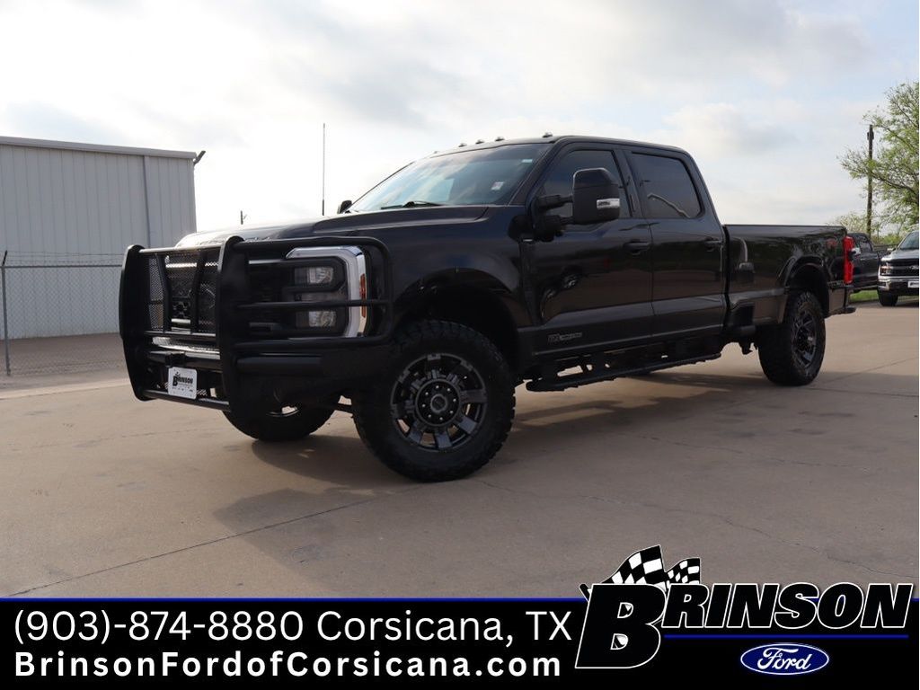 Agate Black Metallic 2024 Ford F-350 Super Duty Lariat Crew Cab 4WD Pickup Truck Four-Wheel Drive Automatic