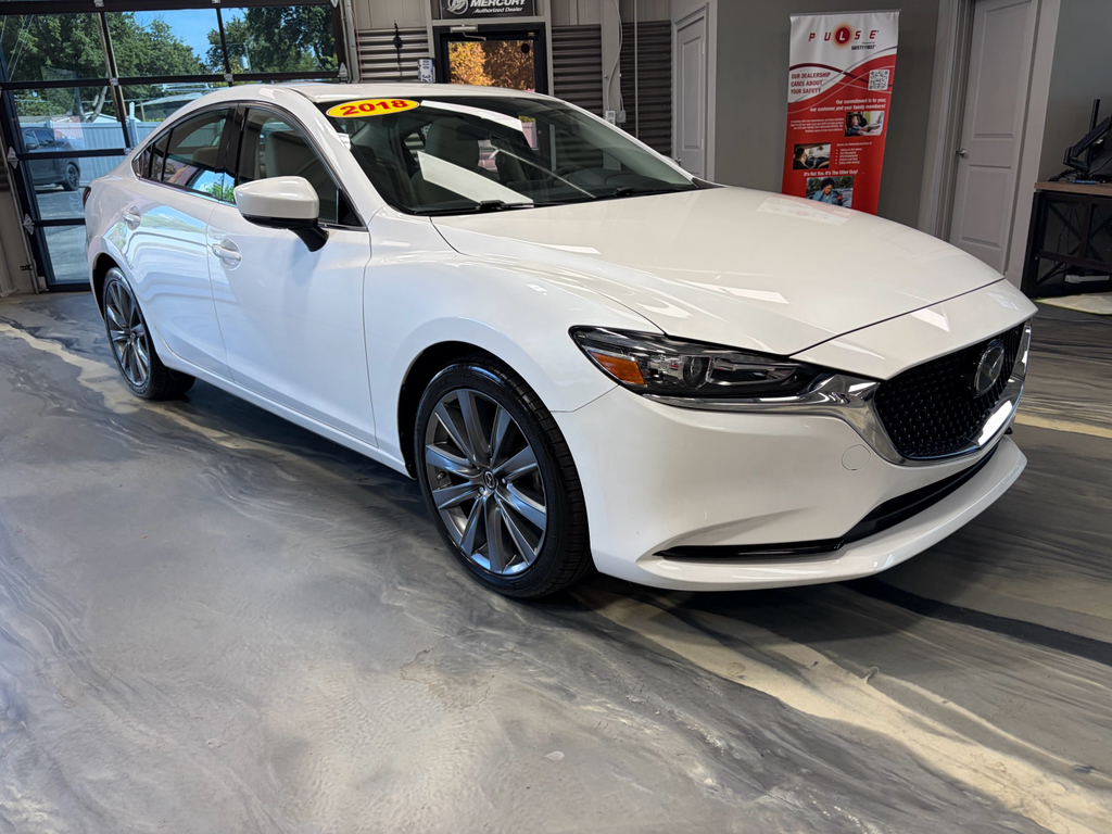 Snowflake White Pearl Mica 2018 Mazda MAZDA6 Touring Sedan FWD Sedan Front-Wheel Drive 6-Speed Automatic