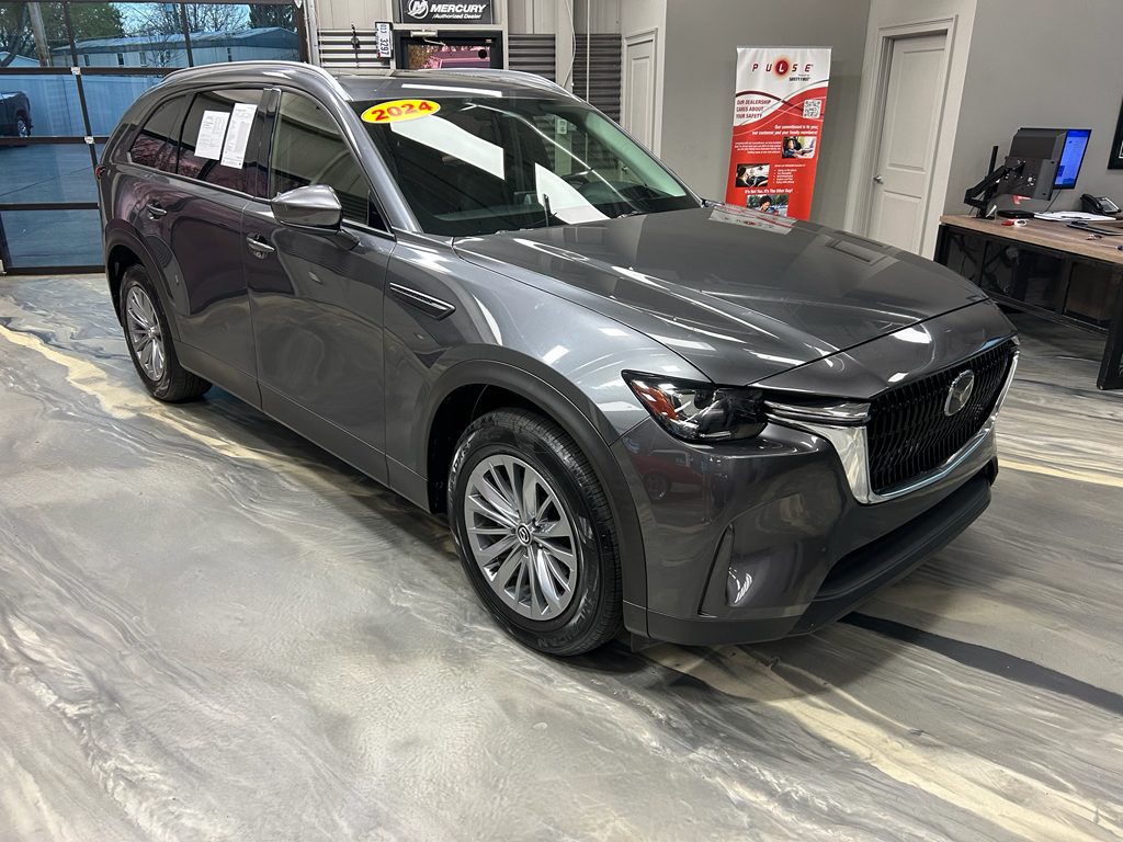 Machine Gray Metallic 2024 Mazda CX-90 3.3 Turbo Preferred Plus AWD SUV / Crossover All-Wheel Drive 8-Speed Automatic