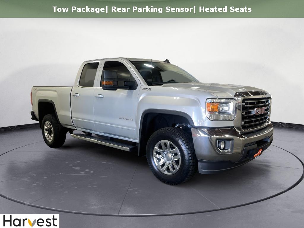 Quicksilver Metallic 2015 GMC Sierra 2500HD SLE Double Cab SB 4WD Pickup Truck Four-Wheel Drive 6-Speed Automatic