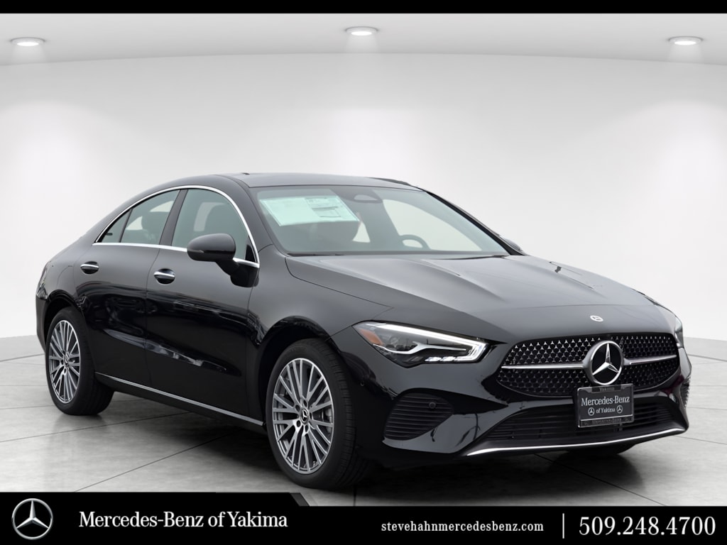 Night Black 2025 Mercedes-Benz CLA Coupe All-Wheel Drive 8-Speed Automatic