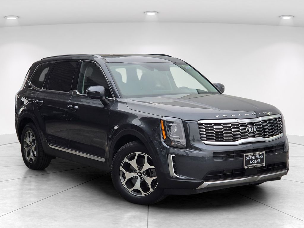 Gray (Gravity Grey) 2020 Kia Telluride SUV / Crossover All-Wheel Drive 8-Speed Automatic