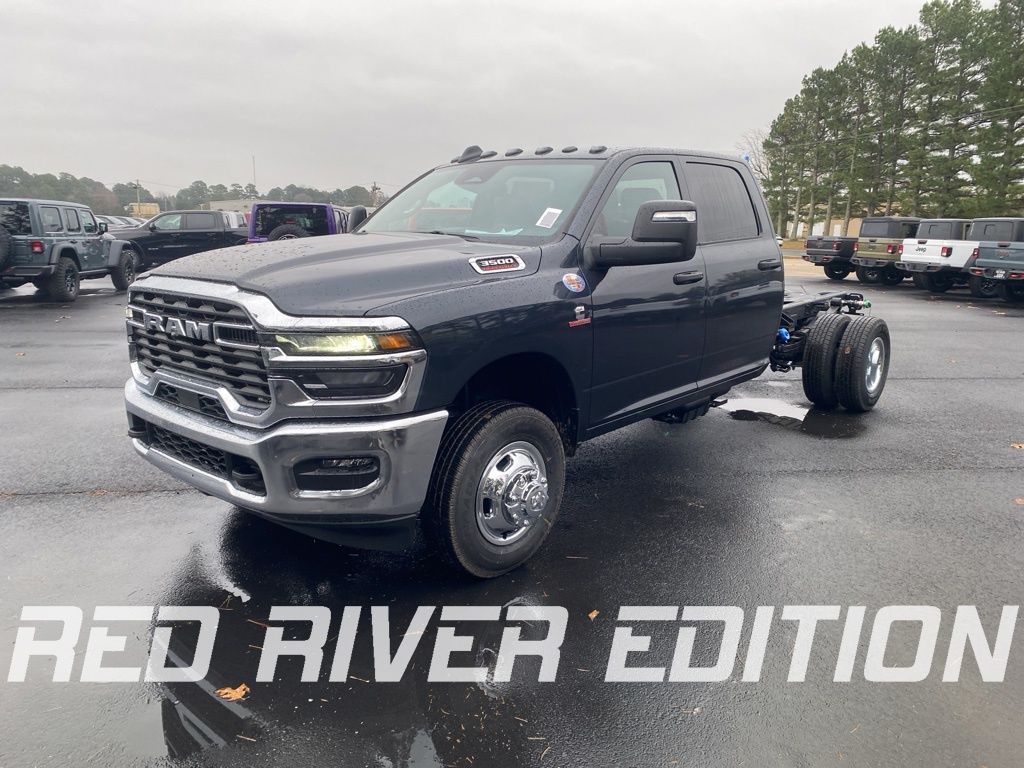 Forged Blue Metallic 2026 RAM 3500 Chassis Tradesman Crew Cab LB DRW 4WD Pickup Truck Four-Wheel Drive 8-Speed Automatic