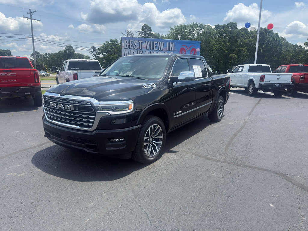 Diamond Black Crystal Pearlcoat 2025 RAM 1500 Pickup Truck Four-Wheel Drive 8-Speed Automatic