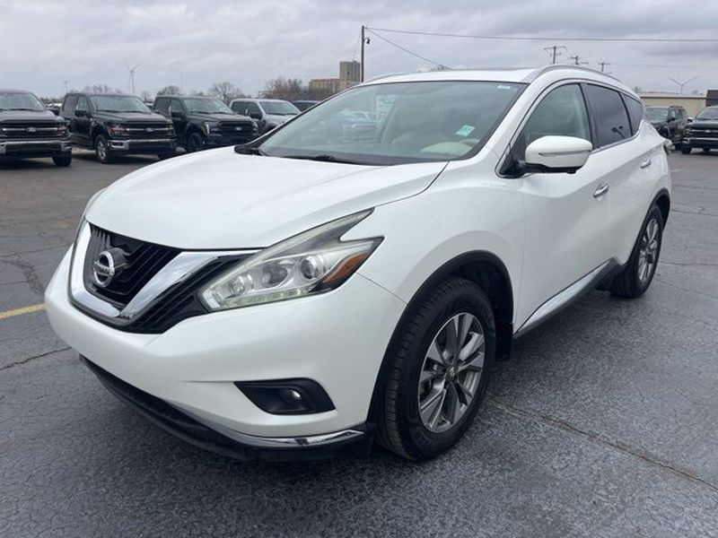 Pearl White 2015 Nissan Murano SL SUV / Crossover Front-Wheel Drive Continuously Variable Transmission