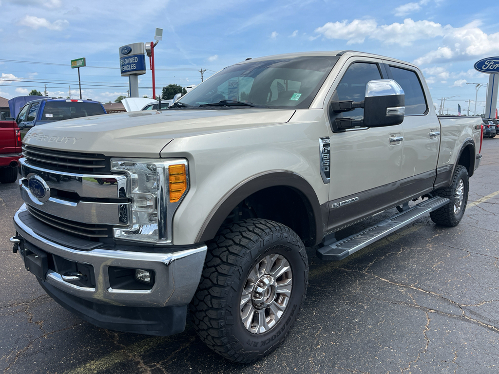 White Gold Metallic 2017 Ford F-350 Super Duty King Ranch Crew Cab 4WD Pickup Truck Four-Wheel Drive 6-Speed Automatic