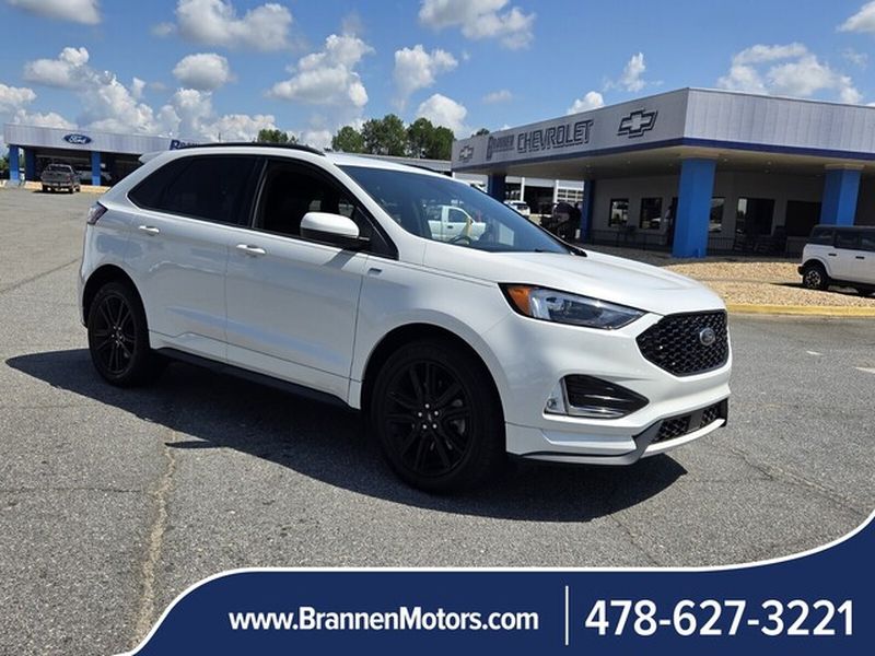 Star White Metallic Tri-Coat 2022 Ford Edge SUV / Crossover All-Wheel Drive 8-Speed Automatic