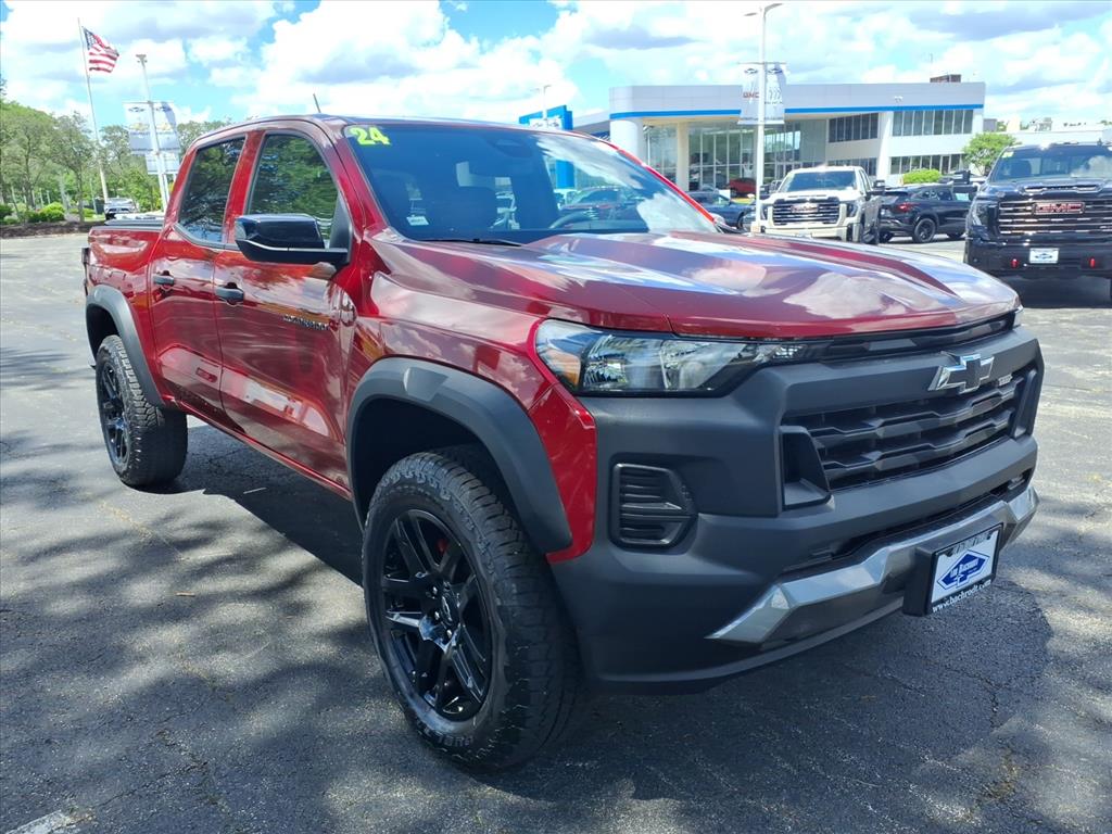 Radiant Red Tintcoat 2024 Chevrolet Colorado Pickup Truck Four-Wheel Drive 8-Speed Automatic