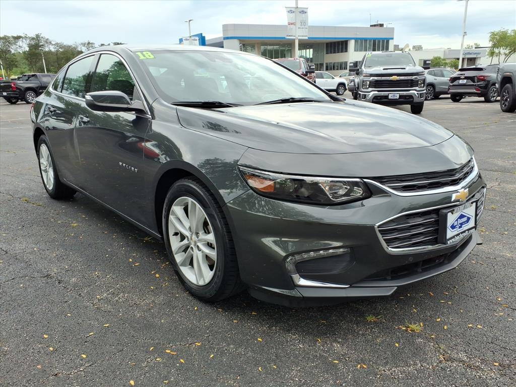 Nightfall Gray Metallic 2018 Chevrolet Malibu Sedan Front-Wheel Drive 6-Speed Automatic