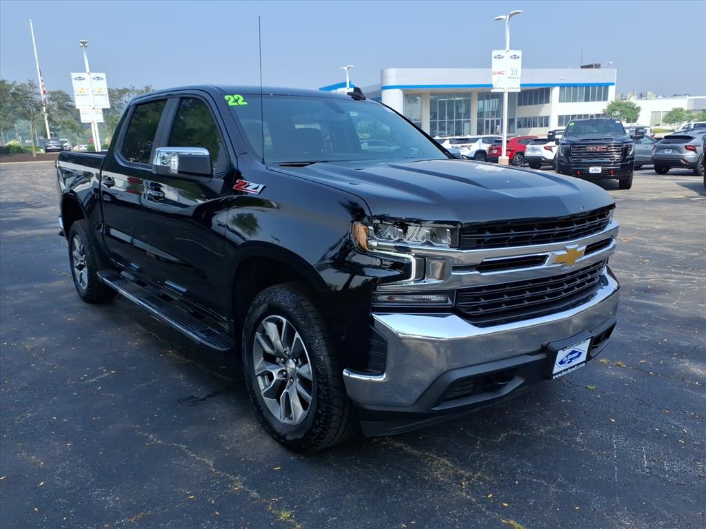 Black 2022 Chevrolet Silverado 1500 Pickup Truck Four-Wheel Drive 8-Speed Automatic