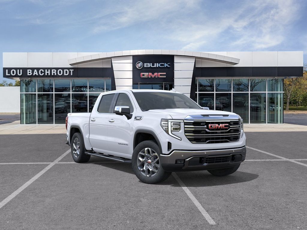 GLACIER WHITE TRICOAT 2026 GMC Sierra 1500 Pickup Truck Four-Wheel Drive Automatic