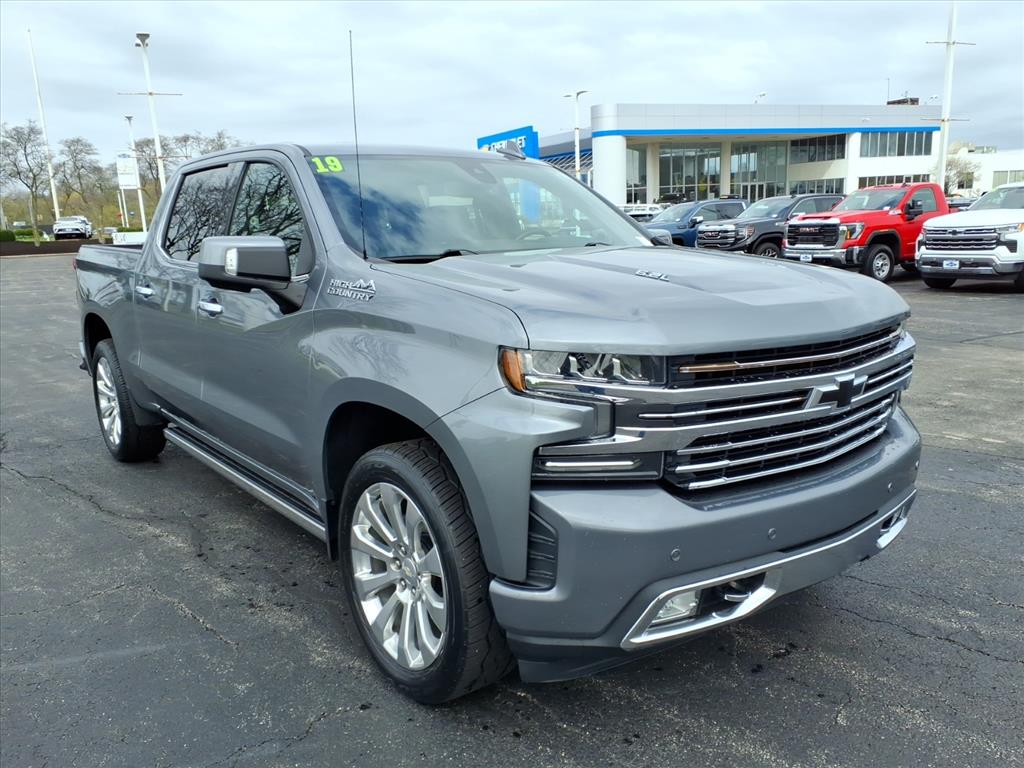 Gray (Satin Steel Metallic) 2019 Chevrolet Silverado 1500 Pickup Truck Four-Wheel Drive Automatic