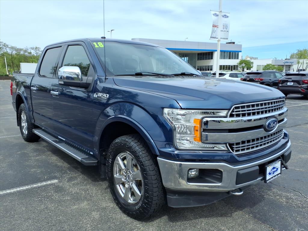 Blue Jeans Metallic 2018 Ford F-150 Pickup Truck Four-Wheel Drive Automatic