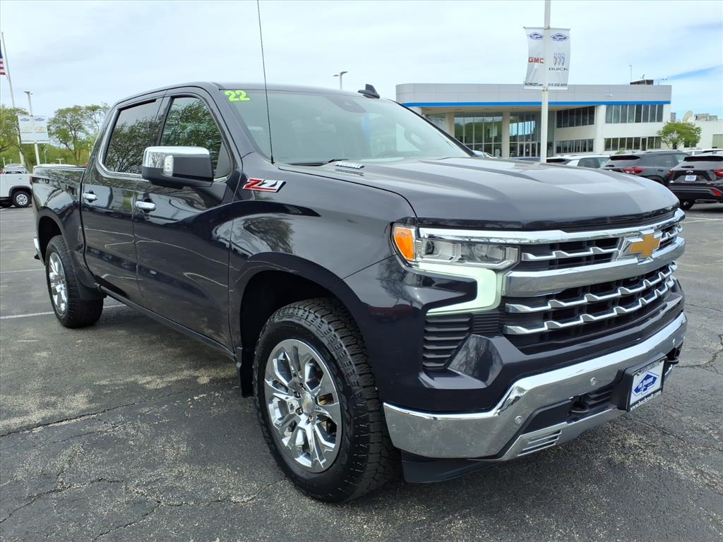 Dark Ash Metallic 2022 Chevrolet Silverado 1500 Pickup Truck Four-Wheel Drive Automatic