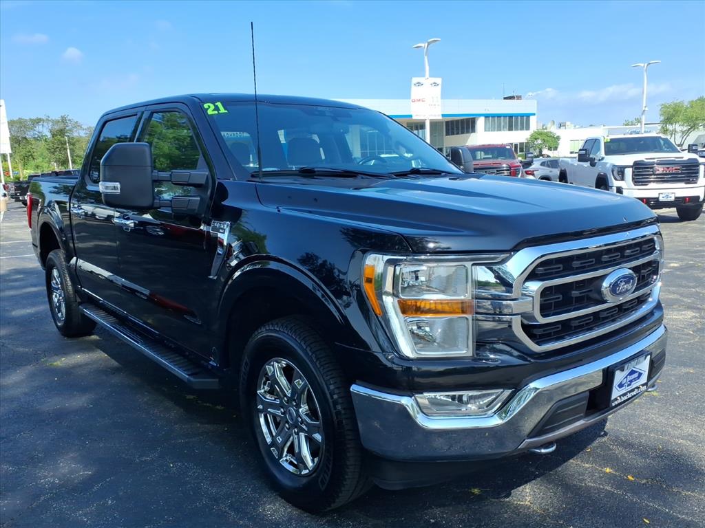 Agate Black Metallic 2021 Ford F-150 Pickup Truck Four-Wheel Drive Automatic