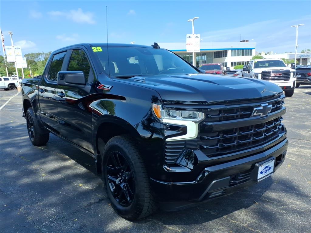 Black 2025 Chevrolet Silverado 1500 Pickup Truck Four-Wheel Drive Automatic