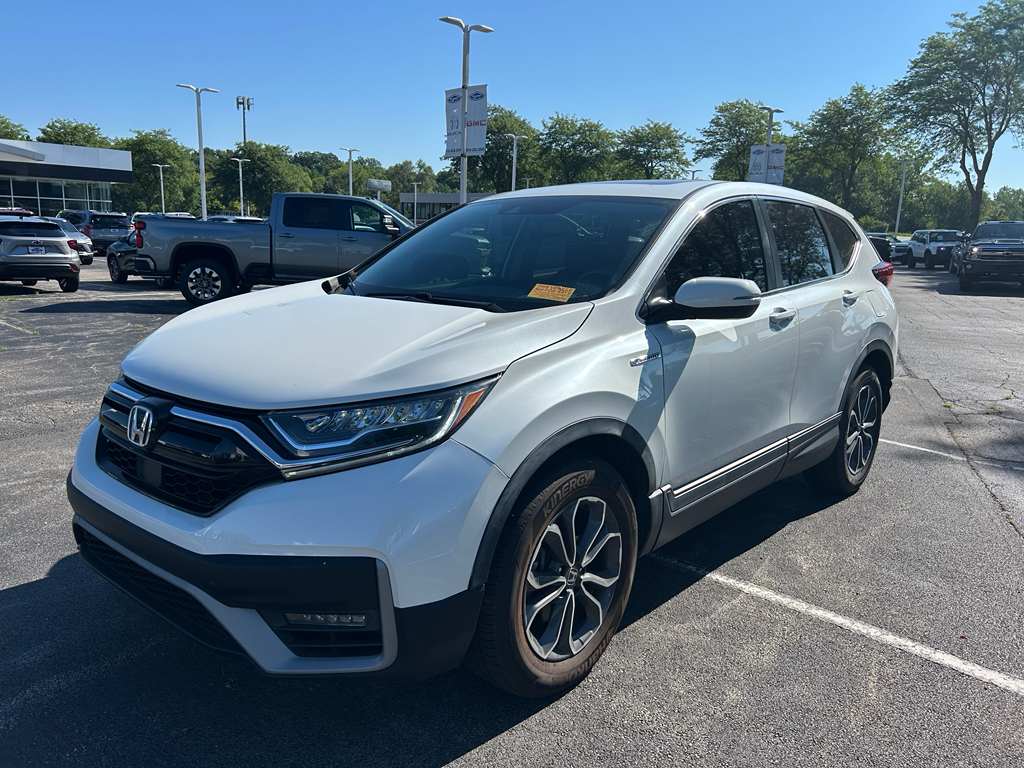 Platinum White Pearl 2020 Honda CR-V Hybrid SUV / Crossover All-Wheel Drive Continuously Variable Transmission