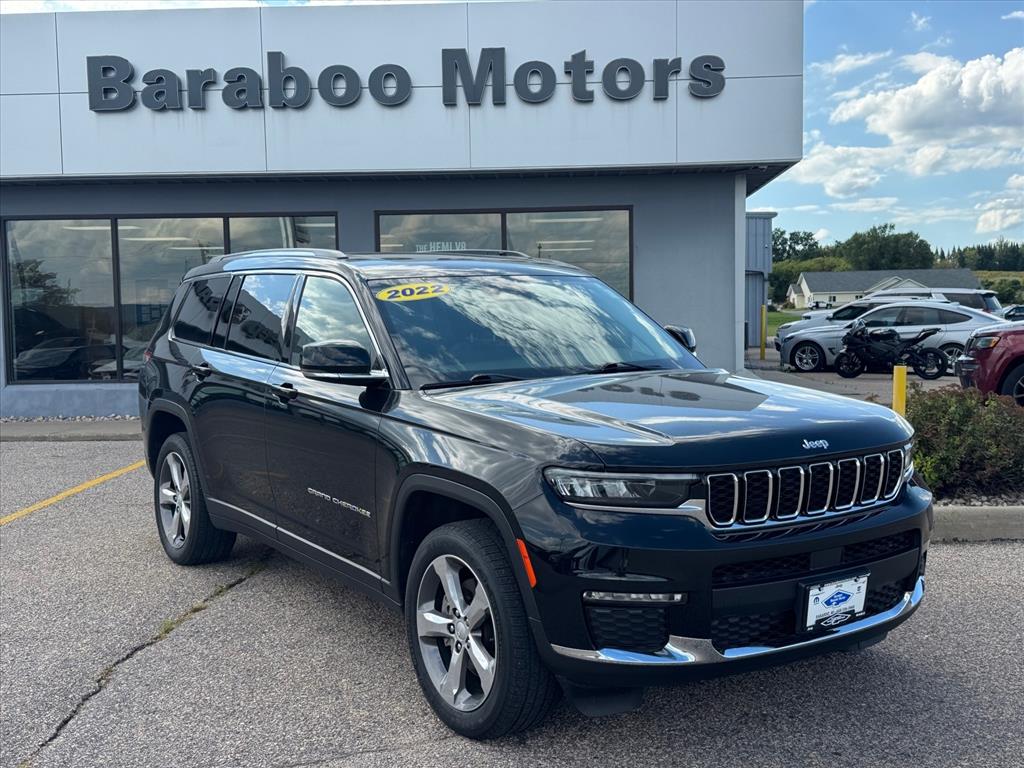 Diamond Black Crystal Pearlcoat 2022 Jeep Grand Cherokee L SUV / Crossover Four-Wheel Drive 8-Speed Automatic