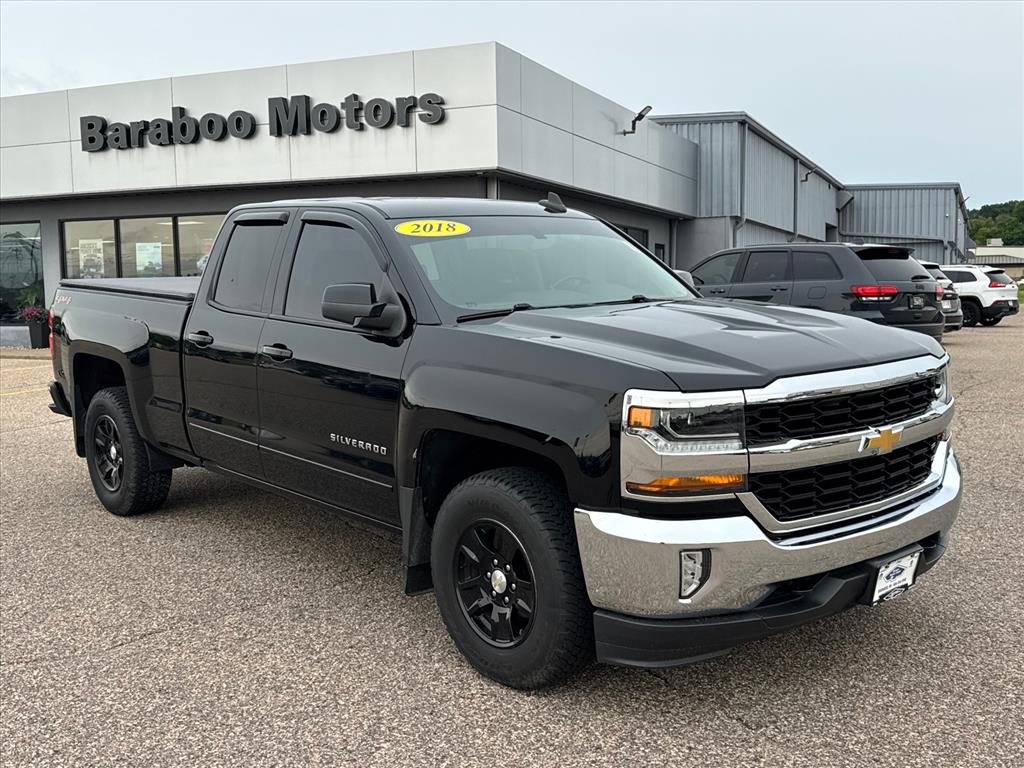 Black 2018 Chevrolet Silverado 1500 Pickup Truck Four-Wheel Drive 6-Speed Automatic