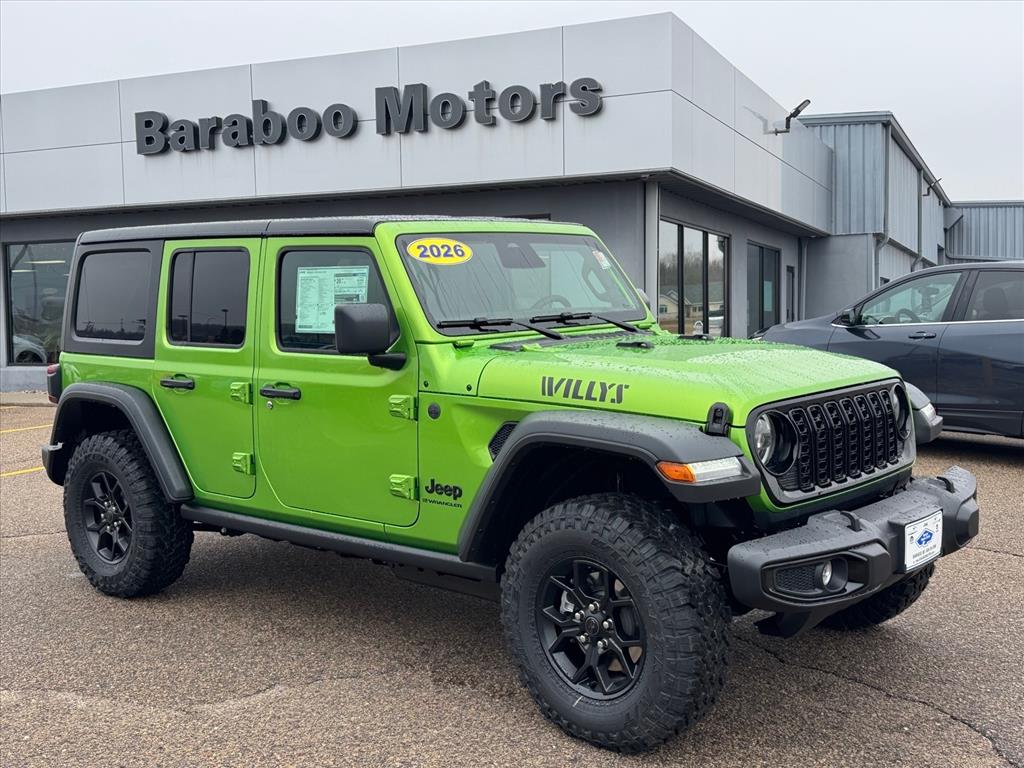 Mojito Clearcoat 2026 Jeep Wrangler SUV / Crossover Four-Wheel Drive 8-Speed Automatic