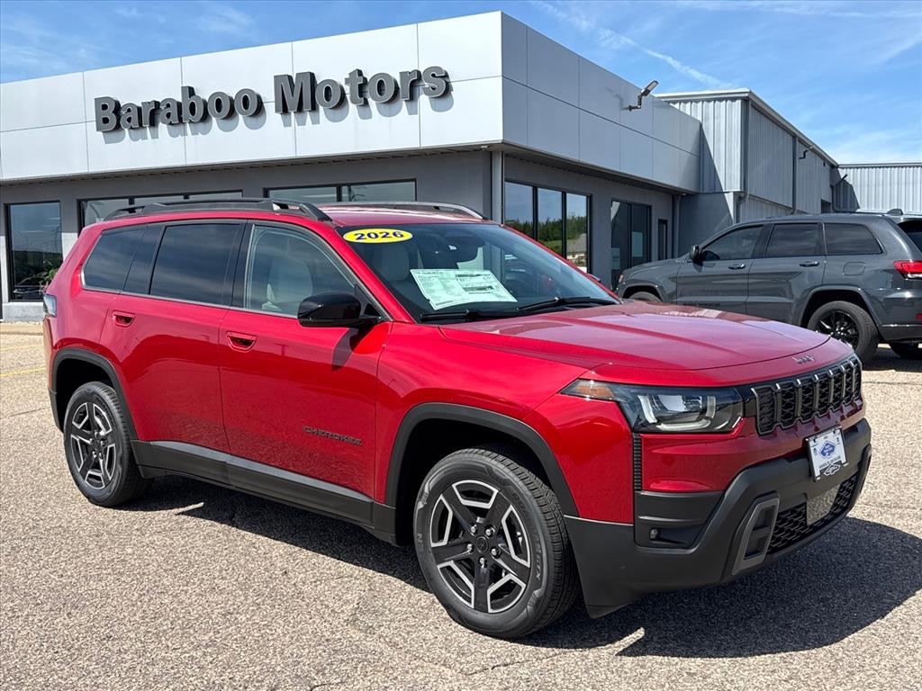 Red Hot Pearlcoat 2026 Jeep Cherokee Limited 4WD SUV / Crossover Four-Wheel Drive Continuously Variable Transmission