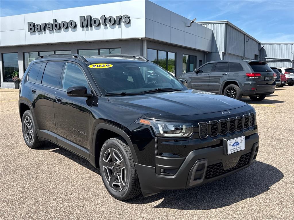 Diamond Black Crystal Pearlcoat 2026 Jeep Cherokee SUV / Crossover Four-Wheel Drive Continuously Variable Transmission