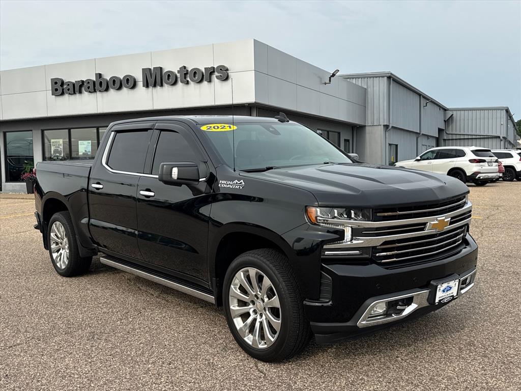 Mosaic Black Metallic 2021 Chevrolet Silverado 1500 Pickup Truck Four-Wheel Drive Automatic