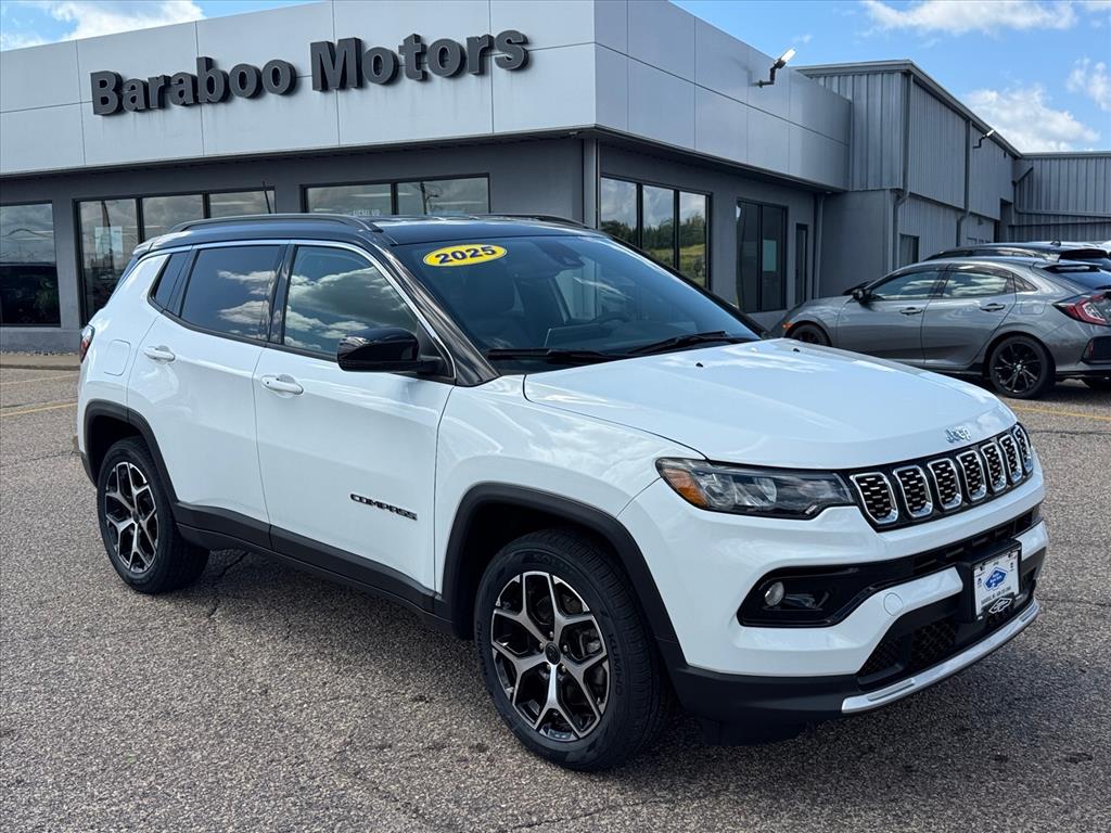 Bright White Clearcoat 2025 Jeep Compass SUV / Crossover Four-Wheel Drive 8-Speed Automatic