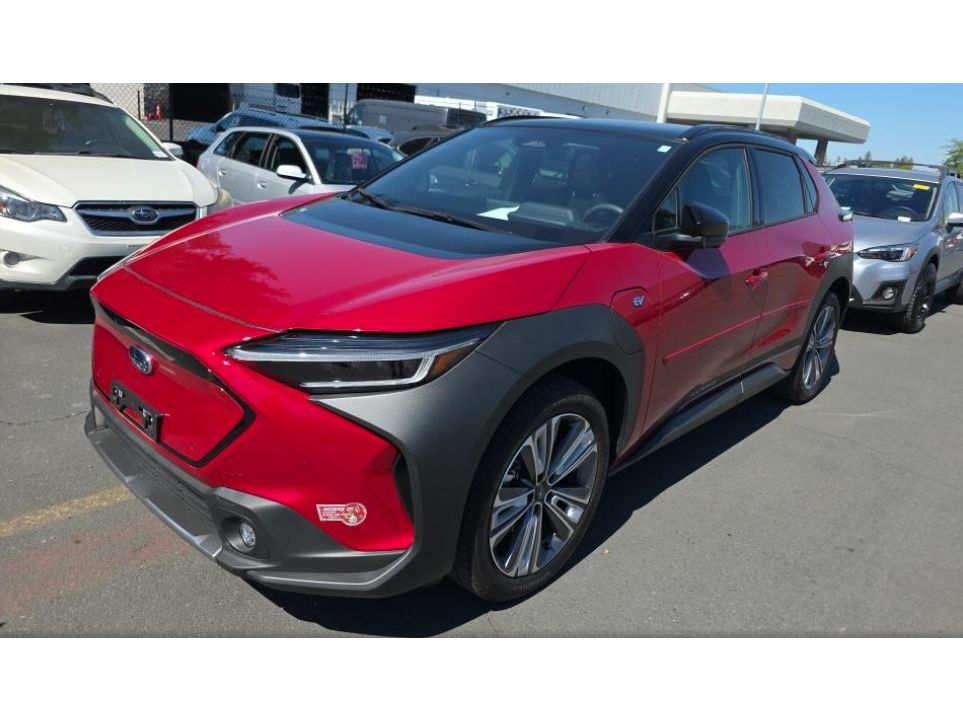 Elemental Red Pearl 2-Tone 2023 Subaru Solterra Touring AWD SUV / Crossover All-Wheel Drive Automatic